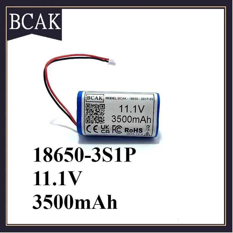 Batería de litio estilo BCAK 11,1 V 3500mAh 3S1P 18650 con 5A BMS para energía de respaldo para cámaras CCTV Li-Ion