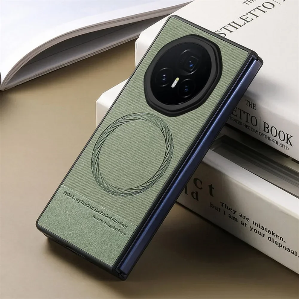 

Роскошный чехол Magic V3 V5 5G для Huawei Honor Magic V3 с беспроводной зарядкой, кожаная магнитная задняя крышка Honor Magic V5 3V 3 V Etui