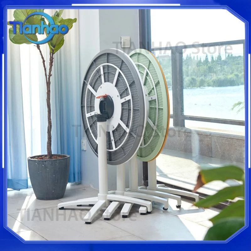 Foldable Table for Home Dining Small Space Round Table for Outdoor Vending Portable Eating Table Waterproof and Sunproof