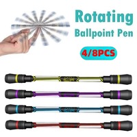 4/8Pcs Spinning Ballpoint Pen Hand Spinner Stress Relieve Rotating Gaming Training Toys for Kids Adults Students Office School S