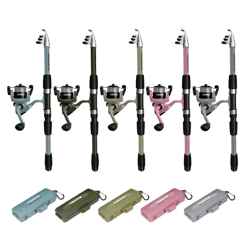 1.65m Super Lightweight Carbon Fiber Spinning Fishing Rod Combo, Fast Action Sea Bass Gear for Adults, Lake Boat Stream Fishing