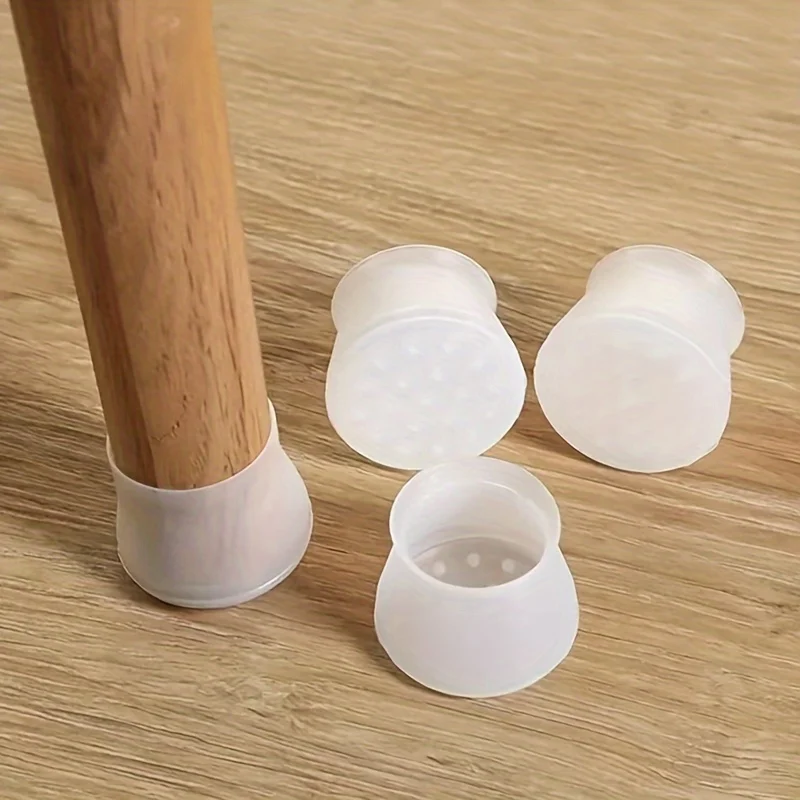 8pcs Furniture Leg Protectors, Durable Silicone Anti-Slip Chair Floor Protectors Pads for Table Chair, Enhanced Stability Safety