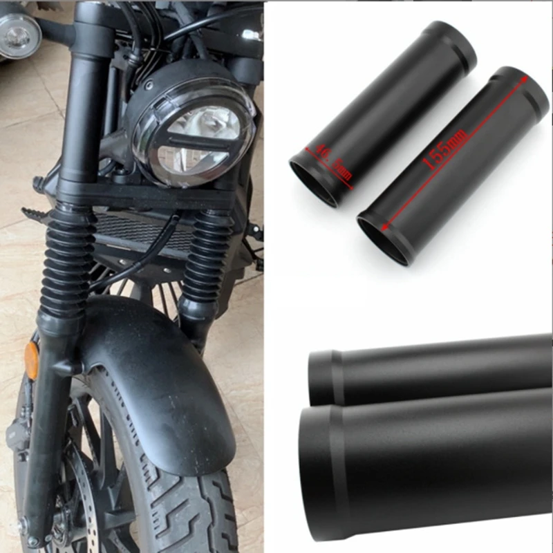 Motorcycle Front Fork Cover Gaiters Gators Rubber Long Boots Shock Protector For Honda Rebel CMX500 CMX300 2020-2021