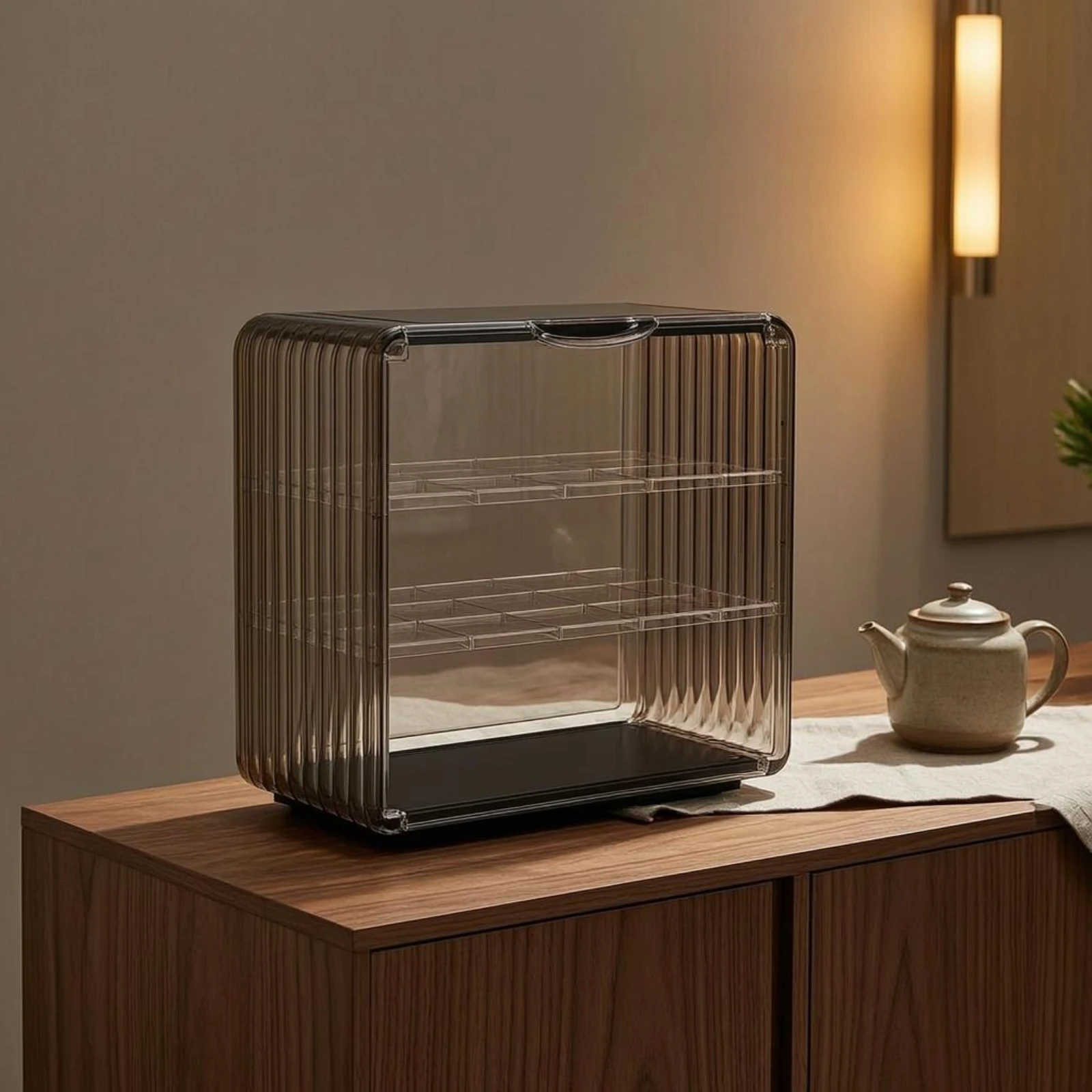 Acrylic Cup Storage Rack Trans - огляд і ціна Display Case Acrylic