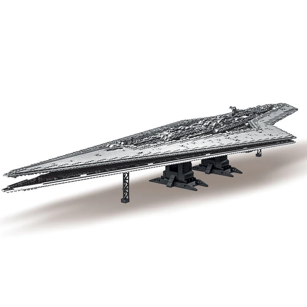 Klemmbausteine Film Weltraum-Krieg Dreadnought Raumschiff Bausteine Großer Militärträger Raumschiff-Modellbausatz Jungen Spielzeug Erwachsenen Geschenk 7550 Teile