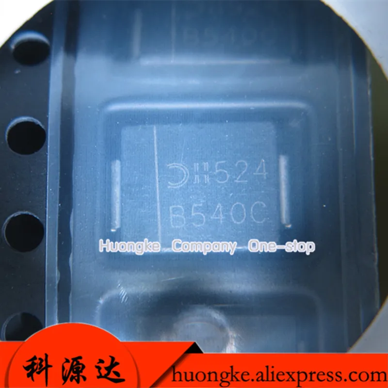 20Pcs 100% Original And New B540C-13-F 1N5825 MBRS540 Silk screenB540C SMC 5.0A SURFACE MOUNT SCHOTTKY BARRIER RECTIFIERin Stock
