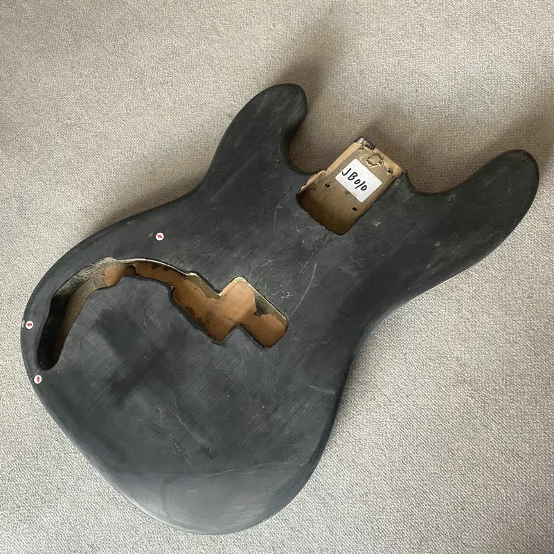 

Корпус для электрогитары/бас-гитары IB010, леворукий, 4 или 5 струн, черный, из массива дерева, для замены и DIY, с повреждениями от покраски