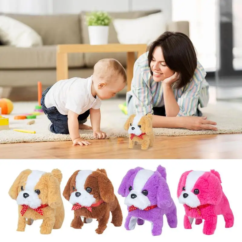 Robotic Dogs For Kids Barking Smart Dog Plush Puppy Interactive Walking Toy Electronic Robot Dog Portable Pet Toy For Children's