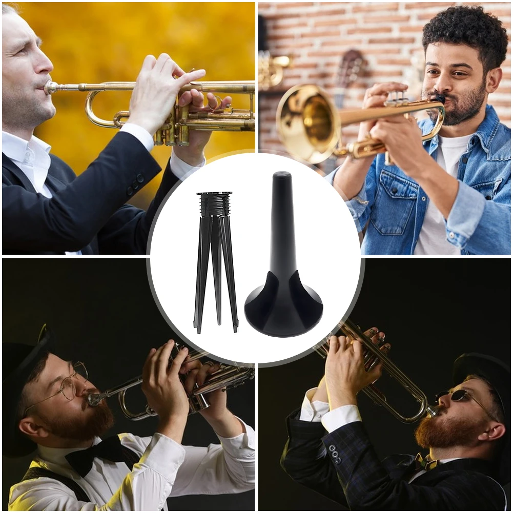 5-Bein-Klarinettenständer aus Metall, wasserdicht, tragbar, Platzierungsständer, stabile Beine, Trompete, schwarze Halterung für Blechblasinstrumente