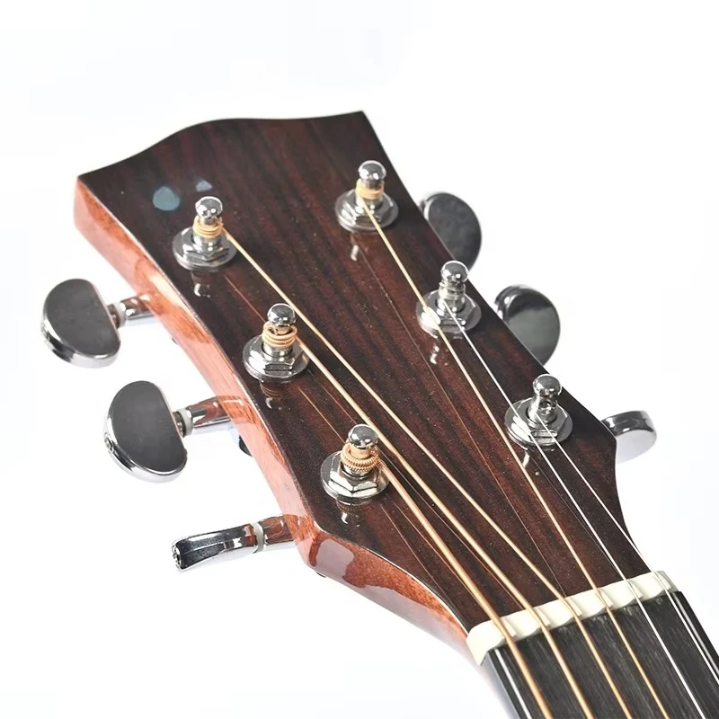 China Fábrica Barato Feito à Mão Guitarras de Madeira maciça Iniciante Guitarra Acústica Clássica