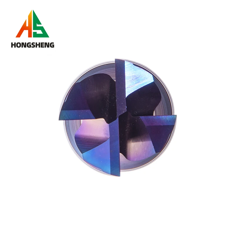 HRC65 HRC72 Carbide End Mill 4Flute Tungsten Steel 6 8 For Stainless steel Titanium Wood CNC Key Router Bit Machine Cutter Tools