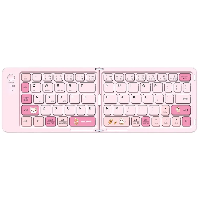 Folding wireless bluetooth portable multi-function note tablet keyboard light and portable