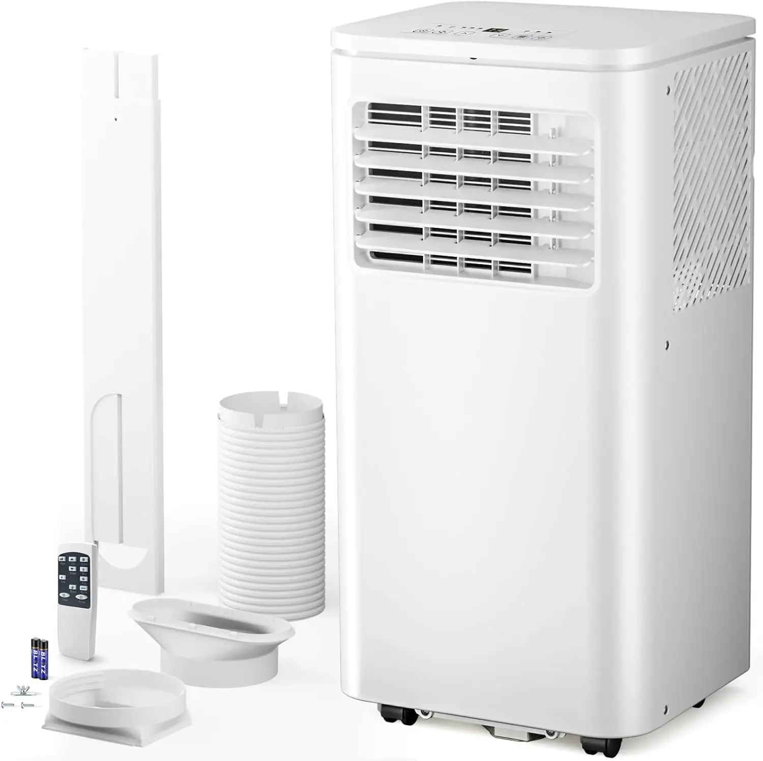 

10000 BTU Portable Air Conditioner, 4-in-1 AC Unit with Cooling, Dehumidifier & Fan Modes, Sleep Mode, 24H Timer & Remote Contro