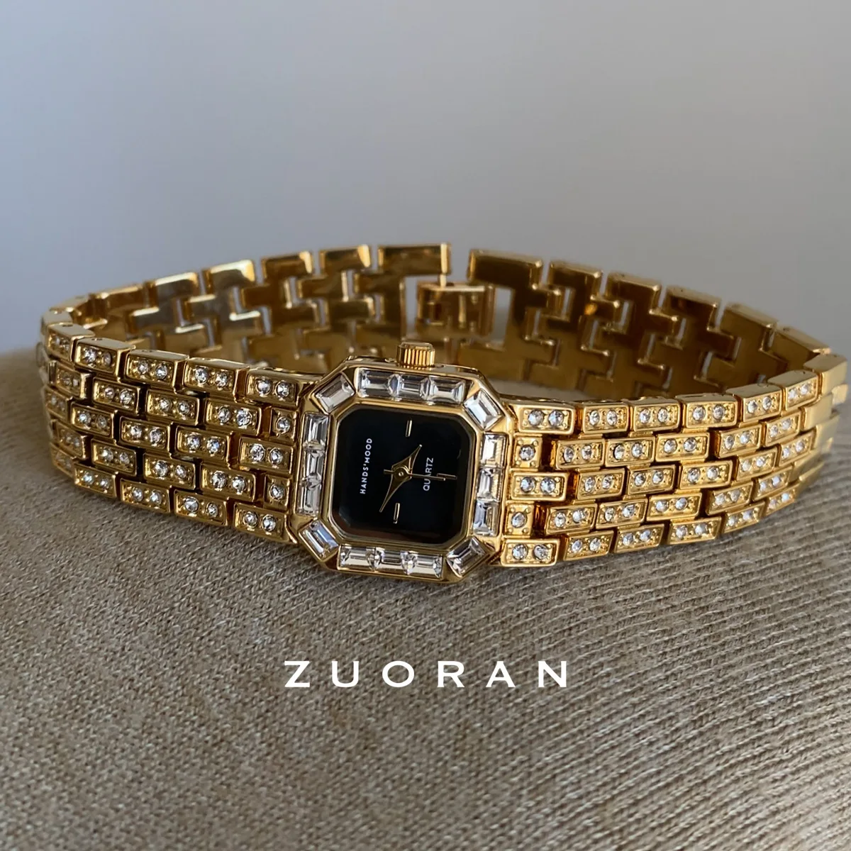New Elegant Black And Gold Small Dial Fashion Women'S Watch, Part Of The Women'S Watch Series, A High-End Selection Of Watches.