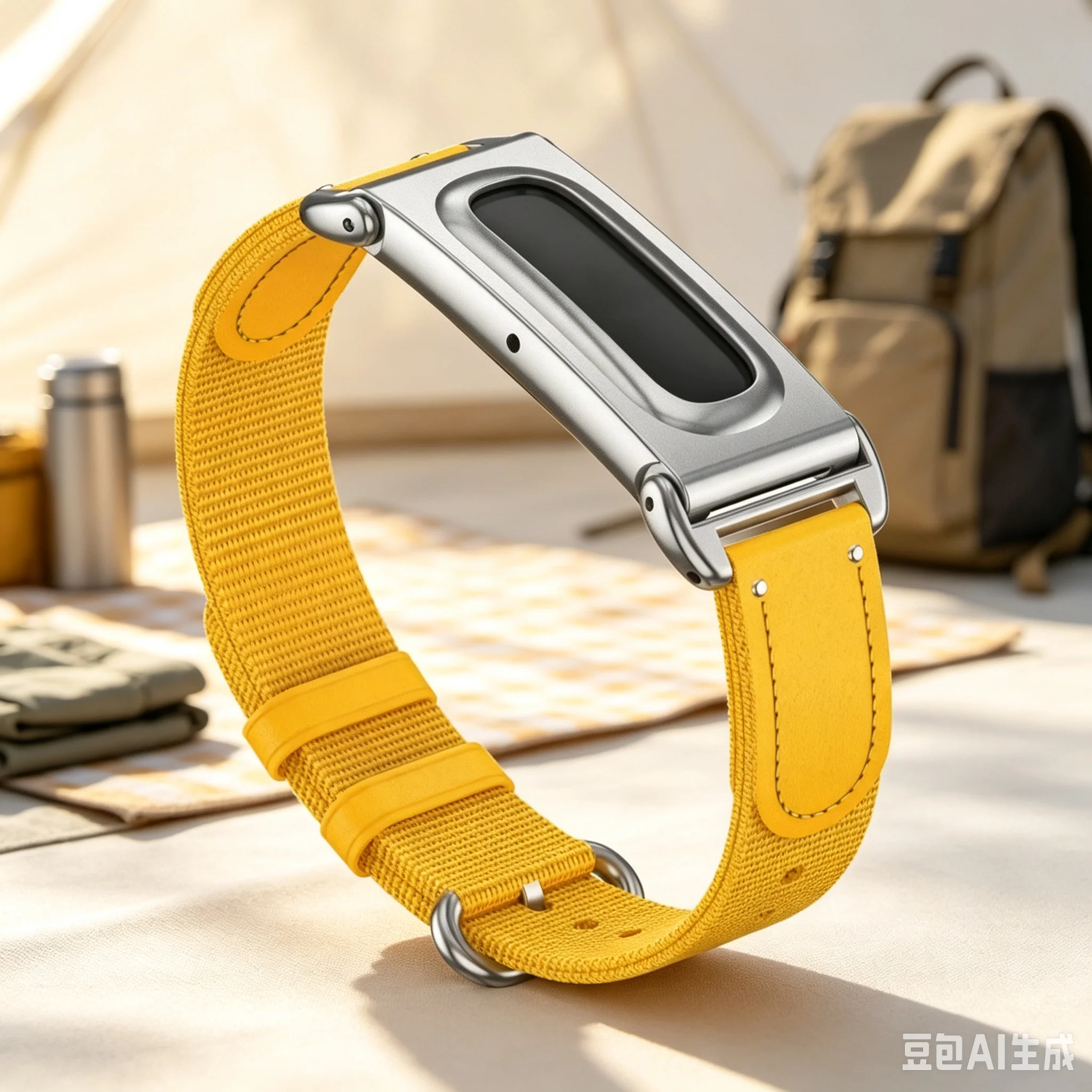 Breathable Elastic Nylon Wrist Strap For Fitbit Air Device Stylish Colored Quick-Dry Adjustable Wristband Smartwatch Accessories