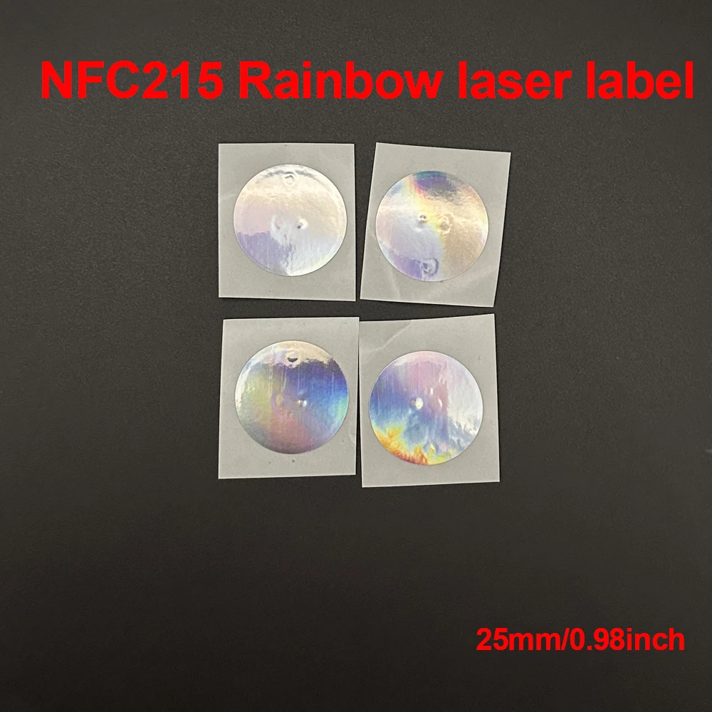 Ntag 215 NFC Phone Available RFID Tags Stickers Adhesive Label NFC Ntag215 Self-adhesive Tag 13.56MHz ISO14443A Sticker