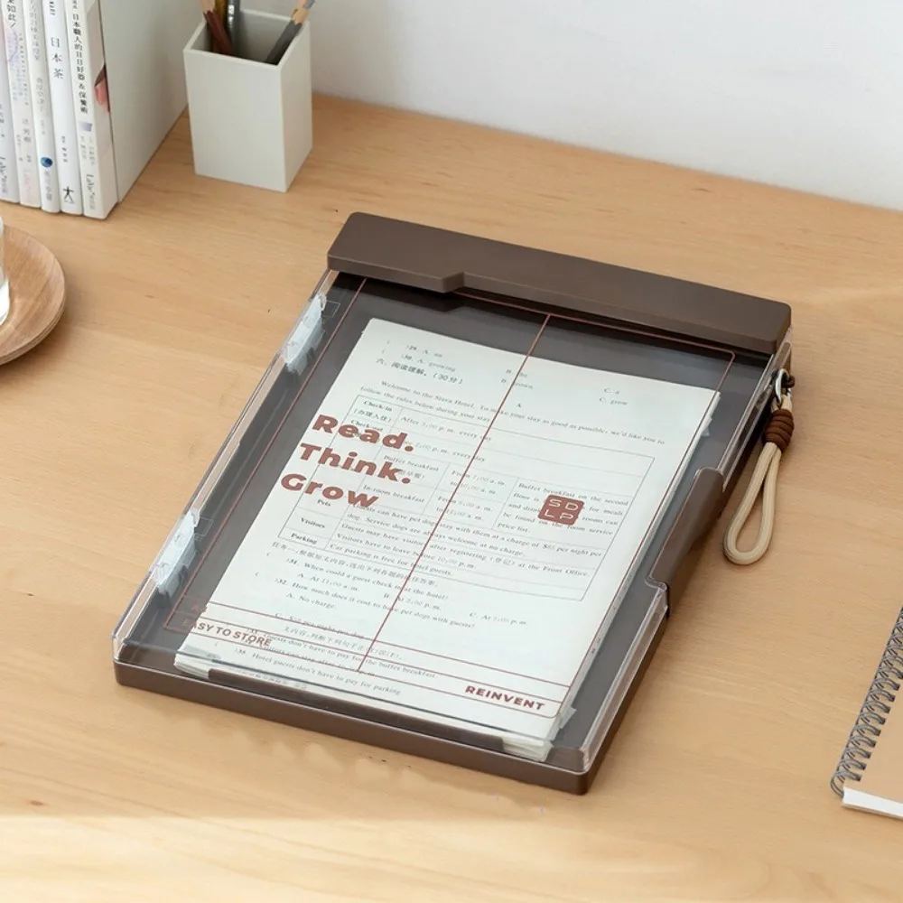 thickened-pp-document-folder-heavy-duty-large-capacity-writing-pad-folder-impact-resistant-with-metal-clip-file-storage-box