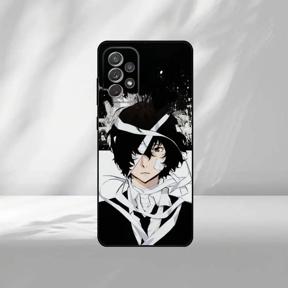 เคสโทรศัพท์ลายอนิเมะ Bungo Stray Dogs ตัวละคร Dazai Osamu สำหรับ Samsung S25,S24,S21,S22,S23,S30,Ultra,S20,Plus, วัสดุแบบนิ่ม สีดำ