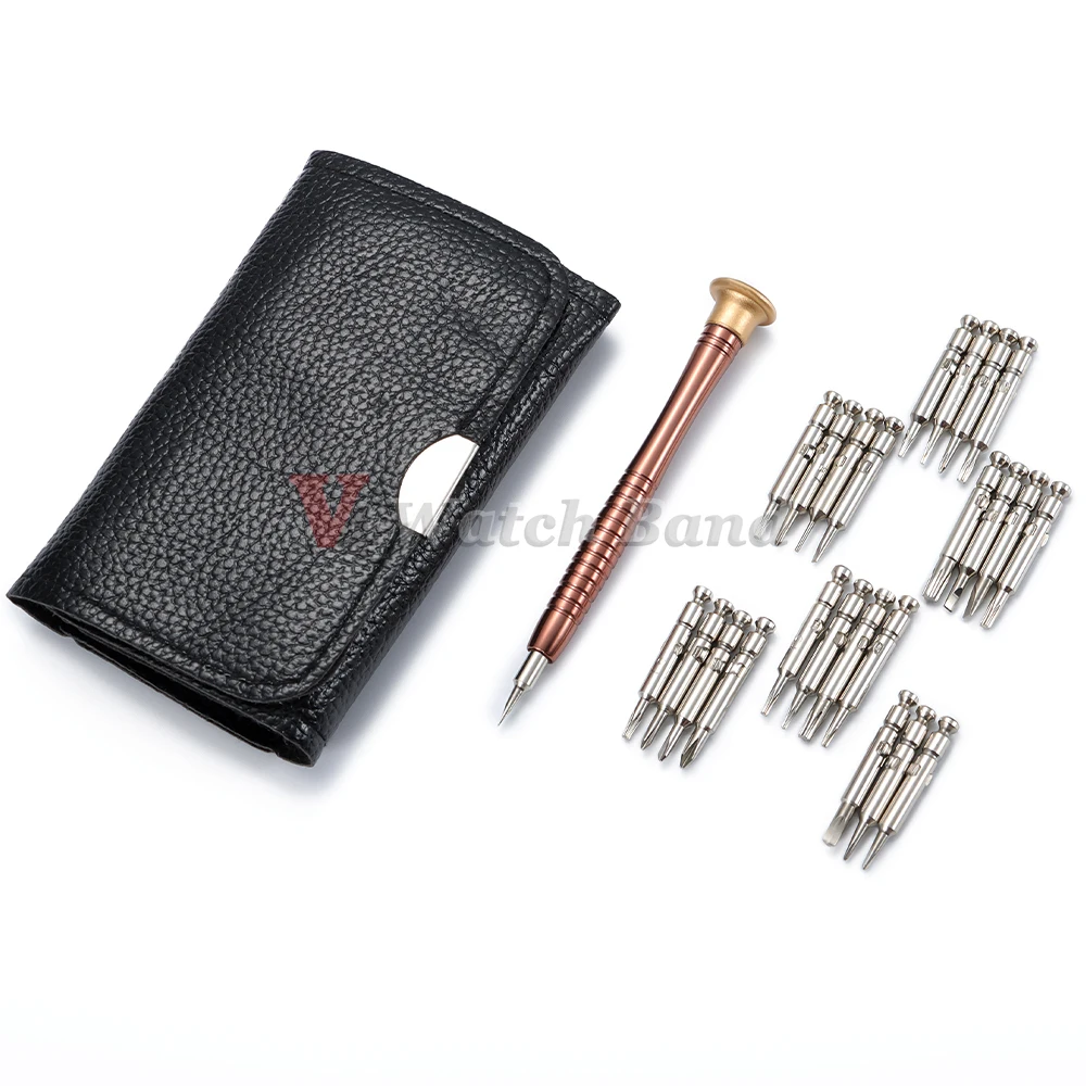 مجموعة مفك براغي دقيقة صغيرة 25 في 1 مفك براغي توركس إلكتروني مجموعة أدوات إصلاح لصانع الساعات ساعة الكاميرا والكمبيوتر اللوحي