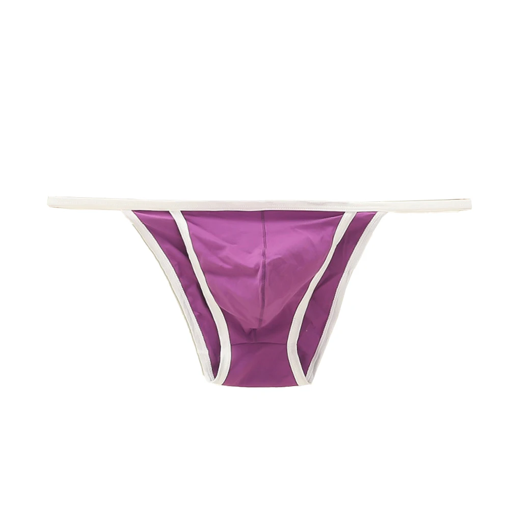 Tanga Sexy para hombre, ropa interior con bolsa para bulto, Bikini, calzoncillos de mezcla de algodón, lencería, bragas, 1 unidad