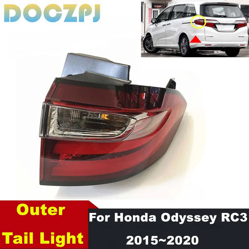 

1PCS Rear Bumper Tailgate Lamp Brake Outer Tail Light Assembly For Honda Odyssey RC3 2015 2016 2017 2018 2019 2020