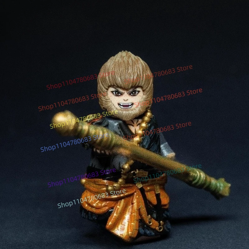 MOC 고품질 한정판 빌딩 블록 입상 블랙 신화 Wukong 검은 원숭이 모자이크 장난감 장식품 컬렉션