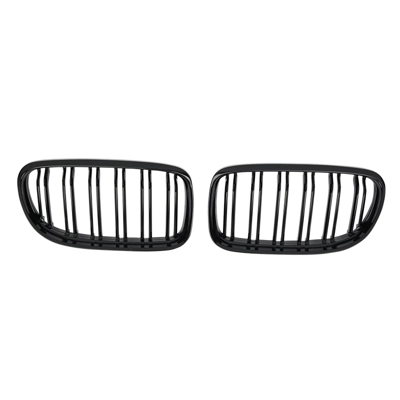 

E90 Передняя решетка из АБС-пластика с двойной линией, глянцевый черный цвет для BMW 3 серии E90 2008-2011, модифицируемые детали, центральная сетчатая решетка