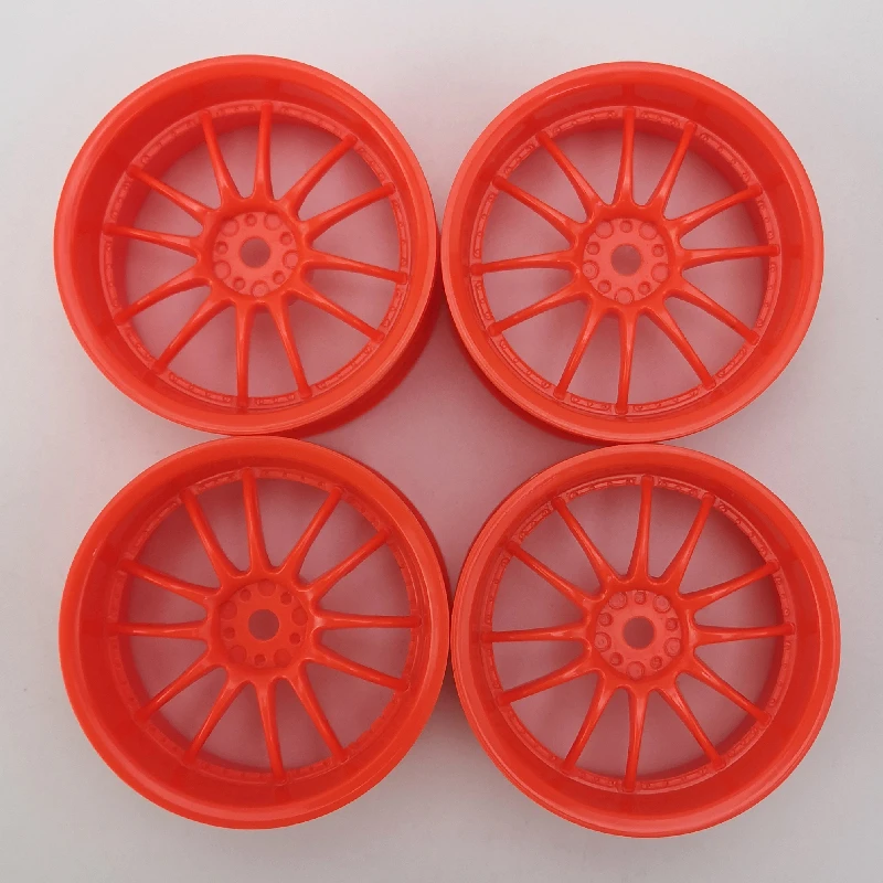 4pcs 3mm Offset RC Car 1/10 Scale Plastic Wheels Rims Drift On road Touring Model Hobby