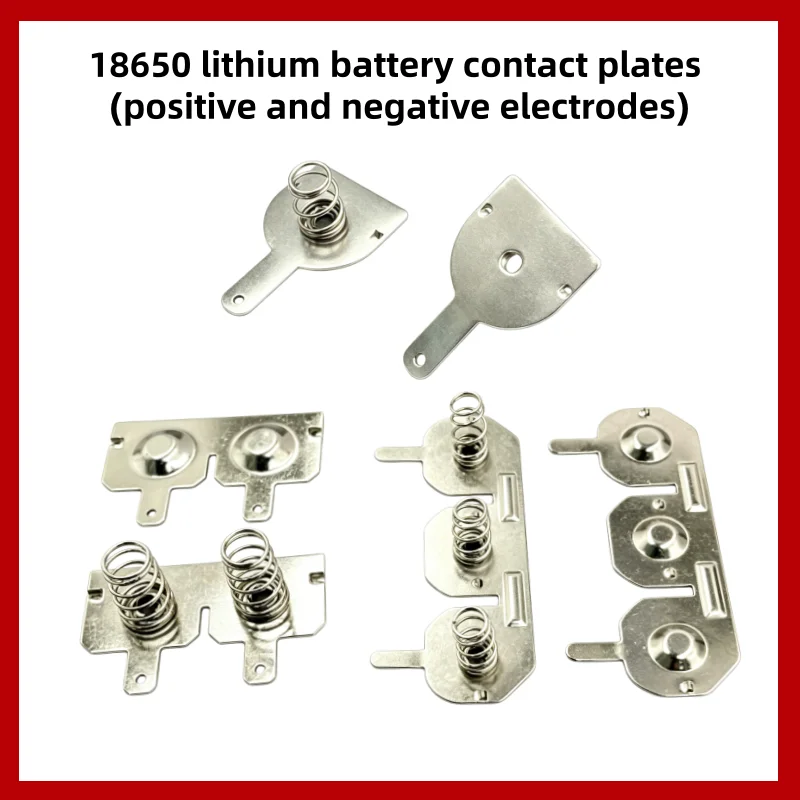 18650 Battery Spring Contact Sheets 10Pairs( 20PCS ) 16×18.5mm Single Positive Negative Bipolar DIY Battery Box Accessories