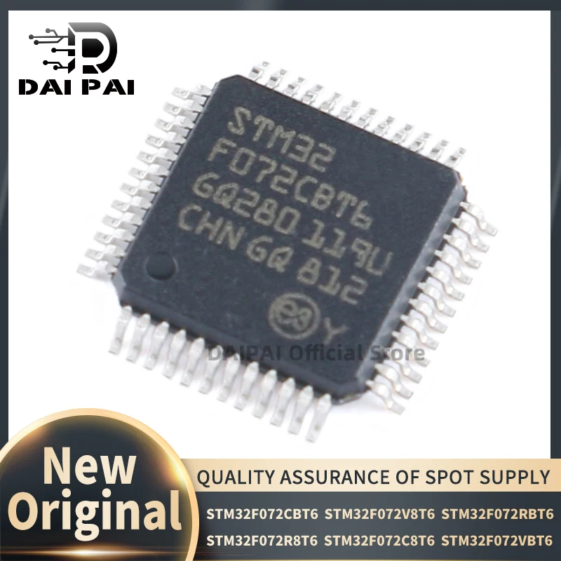 

(10piece) 100% New STM32F072CBT6 STM32F072C8T6 STM32F072R8T6 STM32F072RBT6 STM32F072V8T6 STM32F072VBT6 QFP microcontroller MCU