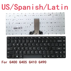 New US Spanish Latin Laptop Keyboard For Lenovo G400 G405 G410 G490 Notebook PC Replacement (NOT FIT G400S)