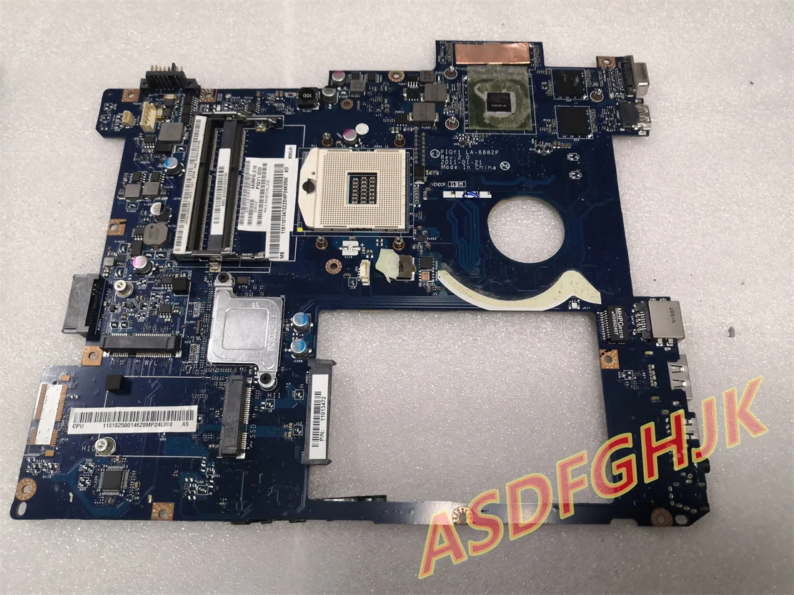 

piqy1 la-6882p For Lenovo Y570 laptop Motherboard LA-6882P Motherboard test ok