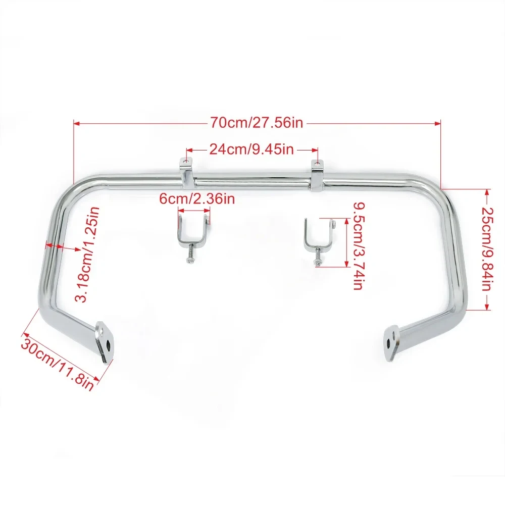 For KAWASAKI Vulcan VN900 Classic 2006-2023 VN 900 Classic LT 06-22 Engine Guard Highway Crash Bar Bumper Stunt Cage Protector