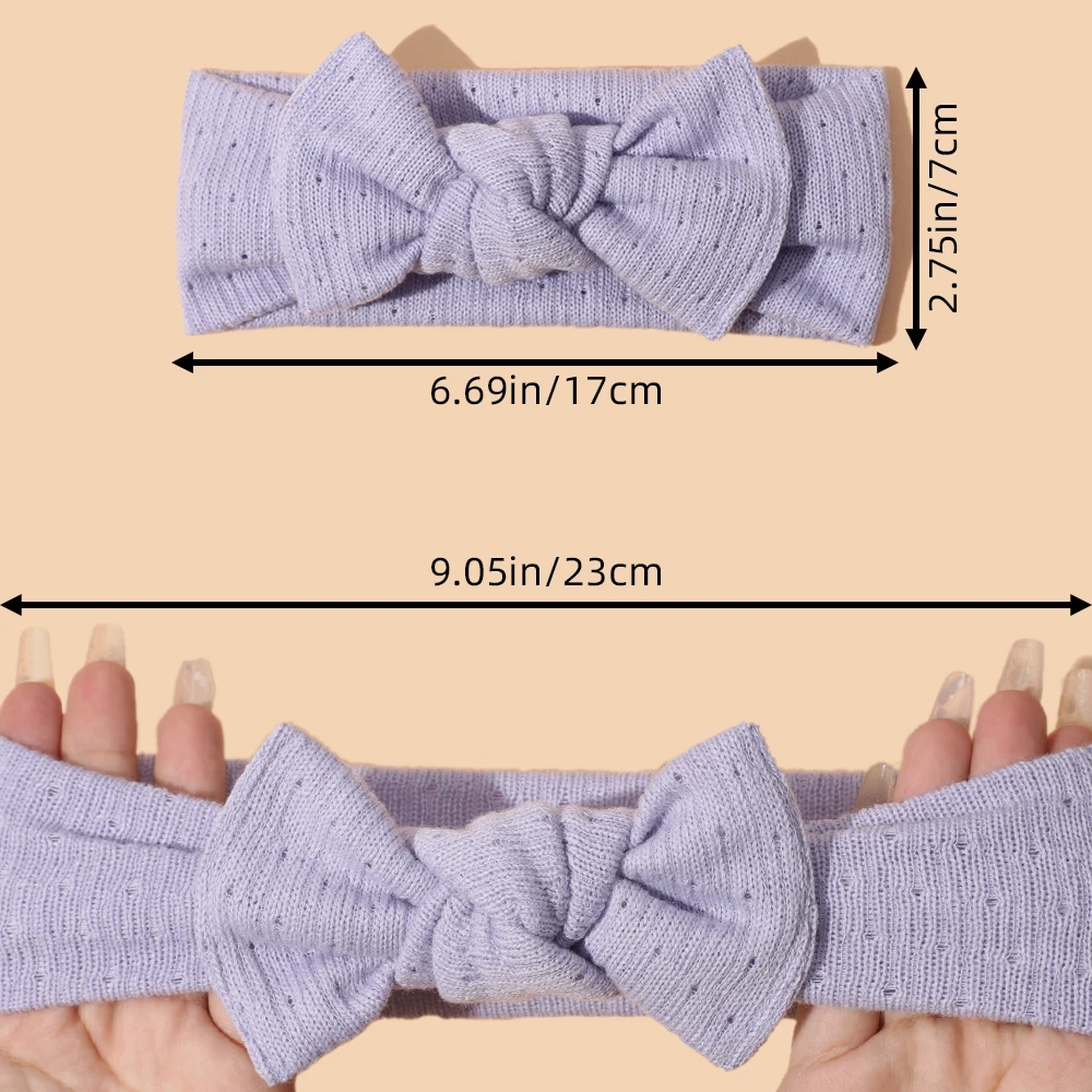 18 قطعة/الوحدة لطيف الصوف متماسكة القوس الطفل Headbands الوليد بلون Bowknot مطاطا العصابات طفل الفتيات عقال طفل رئيس يلتف