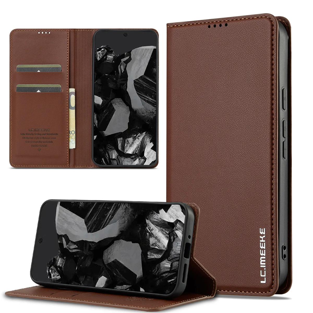 Handyhülle für Google Pixel 9 10 Pro XL Flip Cover Google Pixel 7 8 9 Pro für Pixel 9A 8A 7A Leder Wallet Card Slots Cover