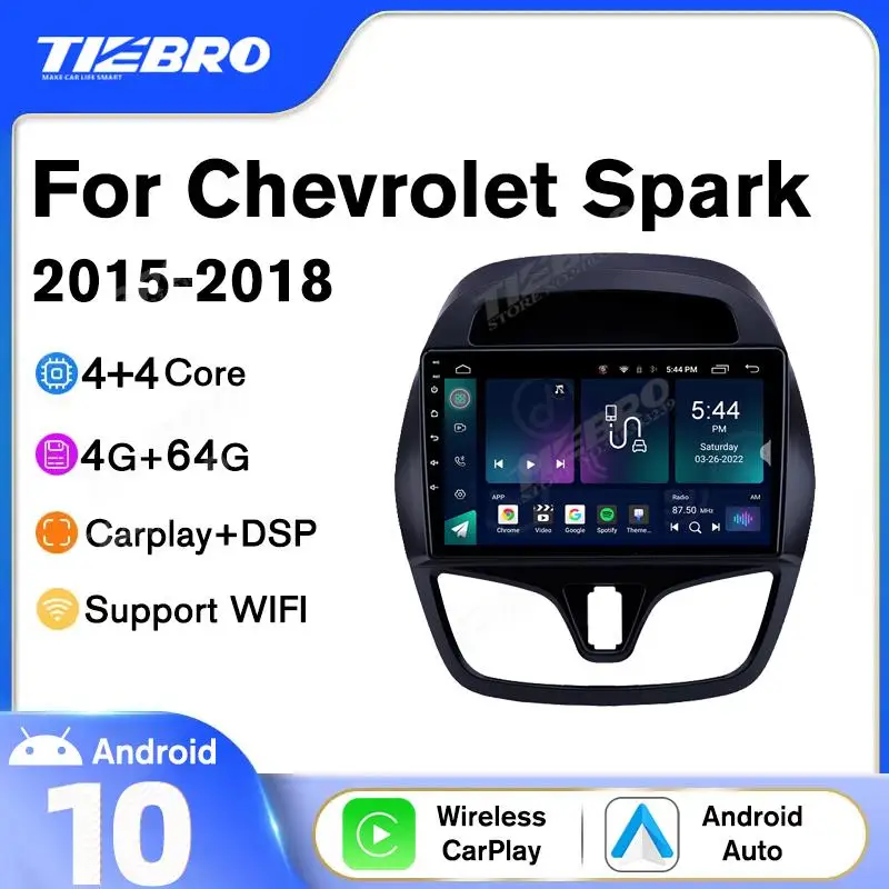 

TIEBRO Android 10.0 Car Radio Video Player For Chevrolet Spark 2015-2018 Auto GPS Stereo Navigation DSP Carplay No 2 din DVD 9"