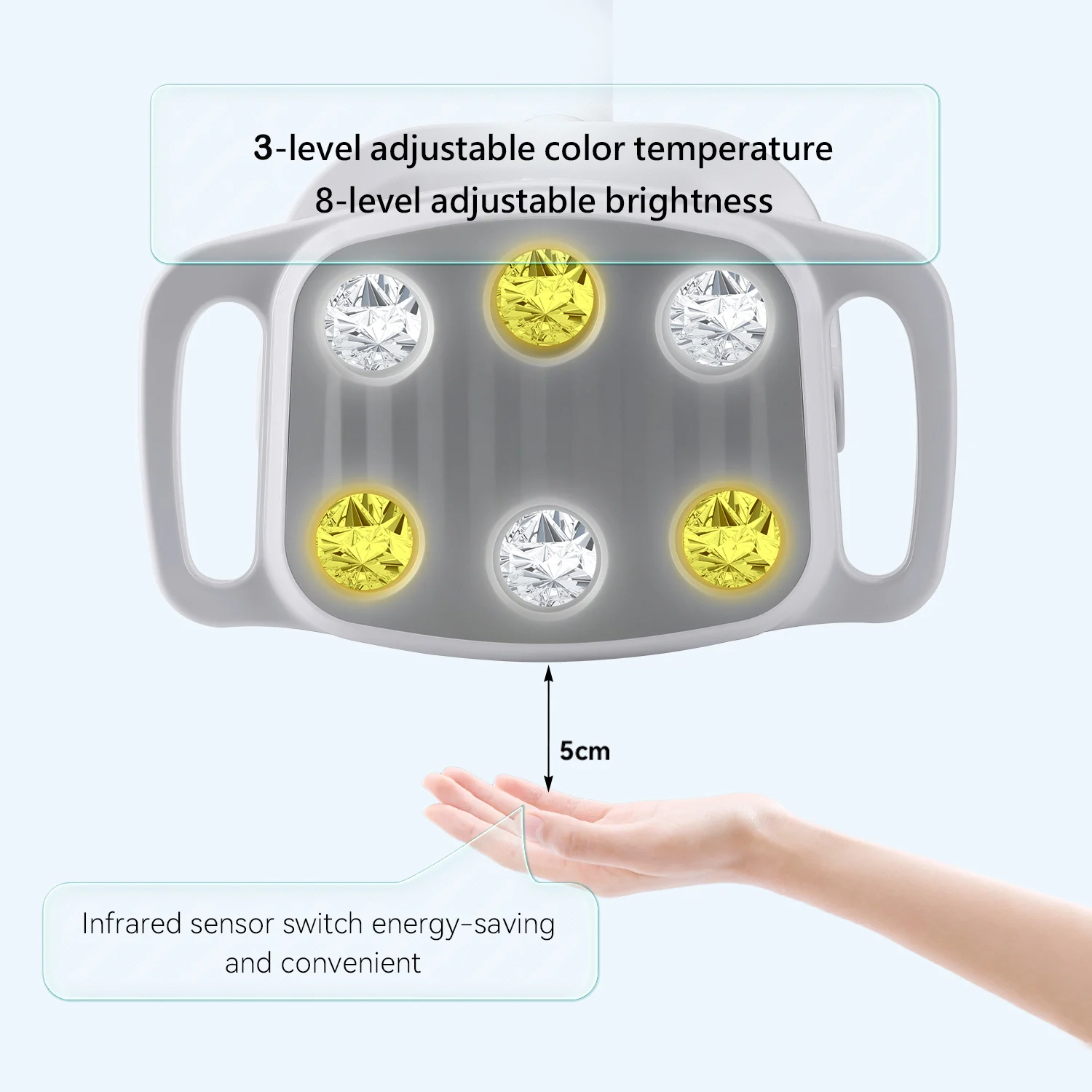 

AZDENT Стоматологическая светодиодная лампа для полости рта 6, светодиодная рабочая лампа для стоматологического кресла, оральный светильник, мобильная клиника, стоматологическое оборудование