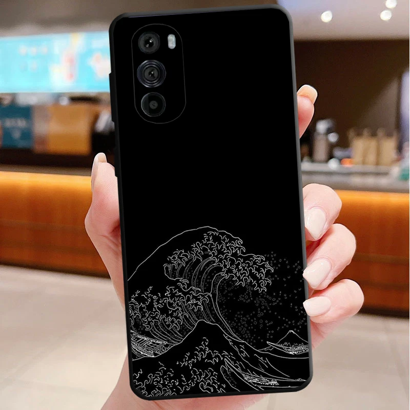 Great Wave Of Kanagawa Art Phone Case For Motorola Edge 50 40 Pro 50 40 30 Ultra Neo Fusion Moto G Play G Stylus G Power G 5G