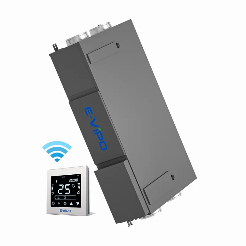 Double Flow VMC 96% High Efficiency  Heat Energy Recovery Bypass Auto Apartment ERV  HAVC Ventilation System