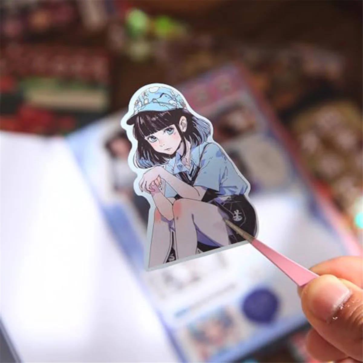 

AT59 Книга-наклейка в японском стиле манга Романтическая серия памяти, 45-страничная коллекция мелованной бумаги C