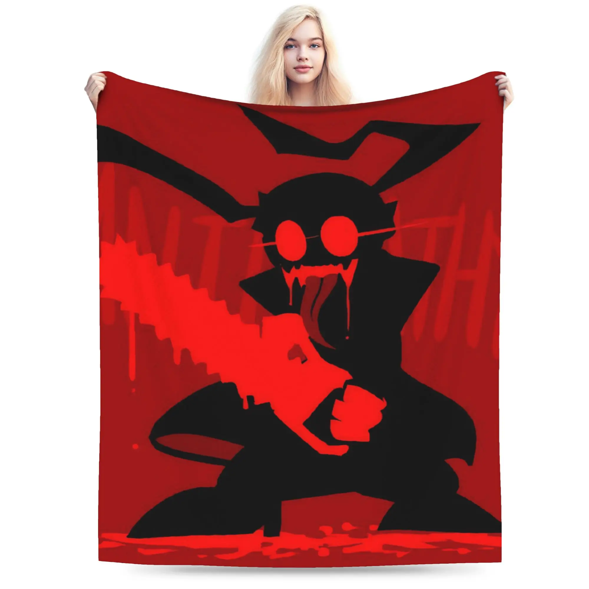 Super Soft MADNESS COMBAT Hank Throw Blanket Premium Flannel Fleece Lightweight  Bed Blanket Cozy Plush Blankets All Season Use