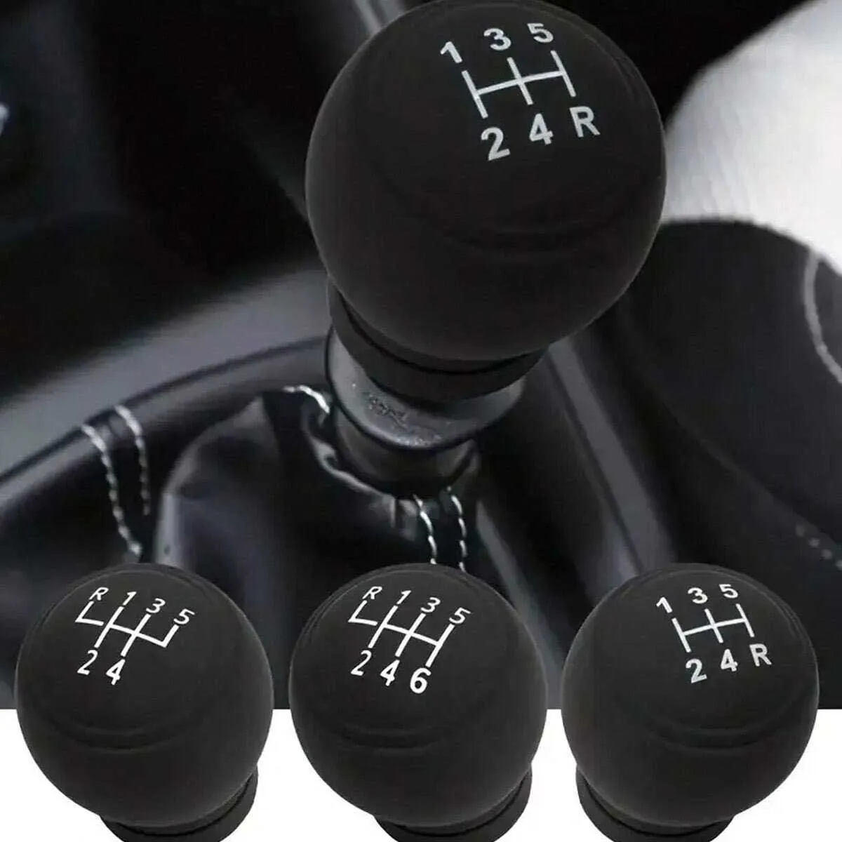 Universal manual shift lever silicone cover, protective gear lever, dustproof and waterproof, non-slip handle cover