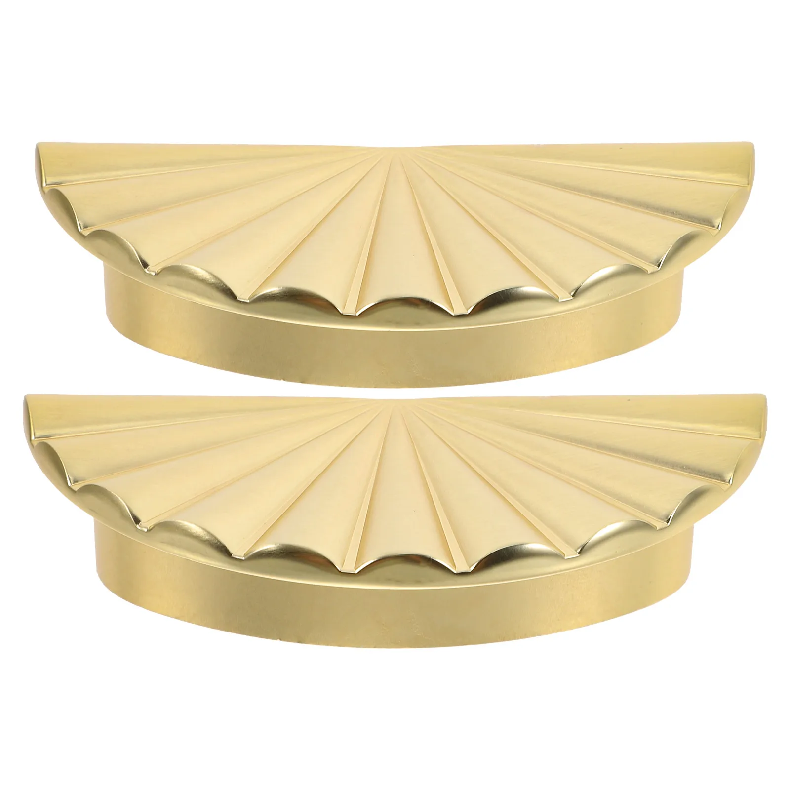 

2pcs Golden Cabinet Handles 64Mm Hole Center Spacing Zinc Alloy Drawer Pulls Semi- Hardware For Kitchen