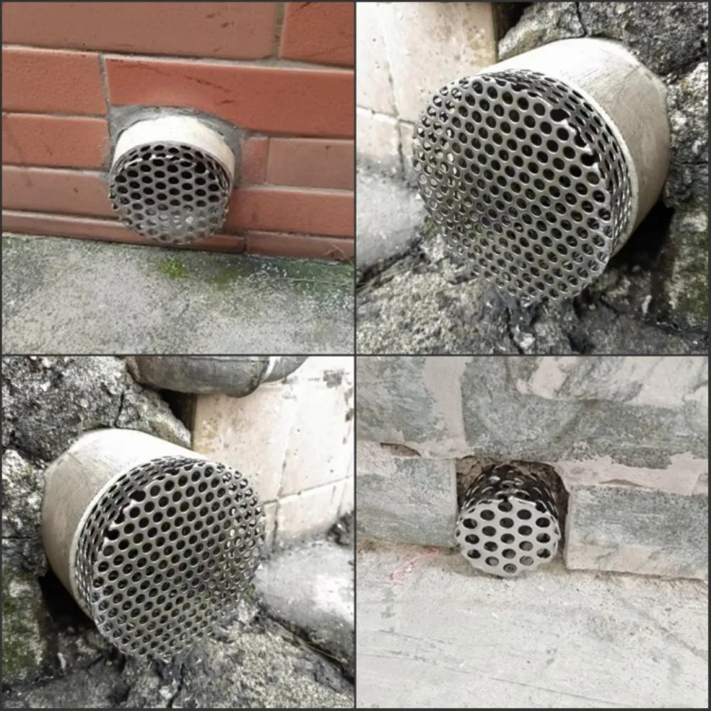 Anti Blocking Gutter Guards Stainless Steel Anti Insect Bird Rooftop Floor Drain Cover Circular Shape Gutter Guard