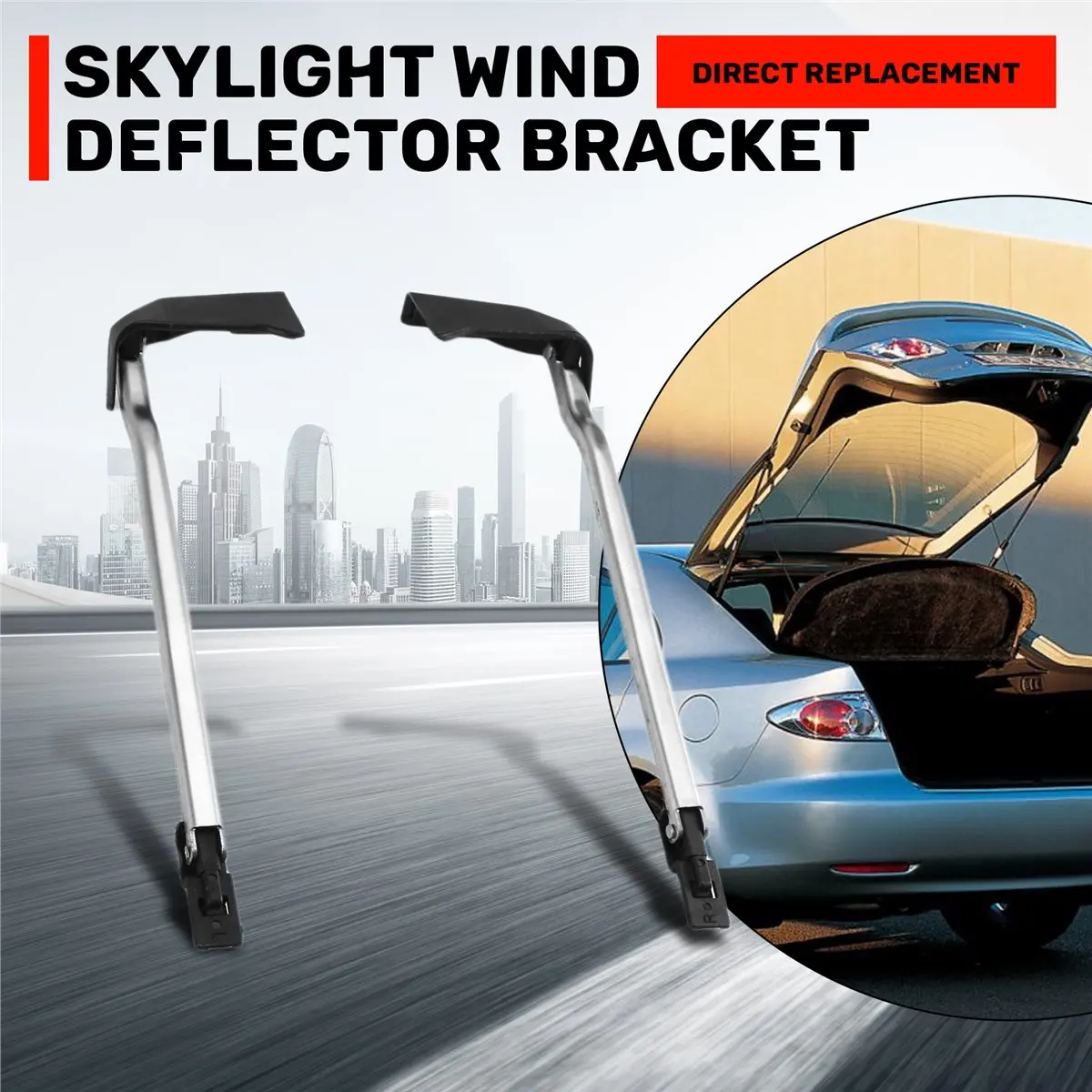#77J (Metal+ABS)Car Sunroof Lift Bracket Wind Deflector Bracket for Mazda 6,Automotive Parts & Accessories