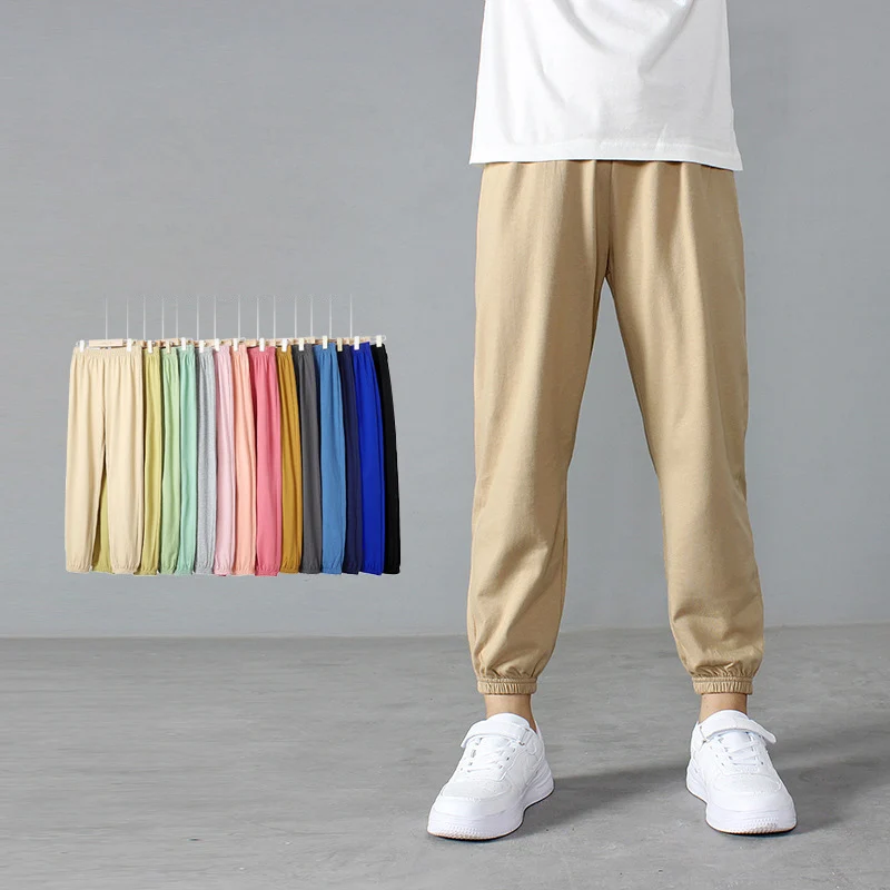 

Thin Children's Insect Repellent Pants Summer Thin Mosquito Resistant Cotton Sports Trousers Knitted For Girls And Boys