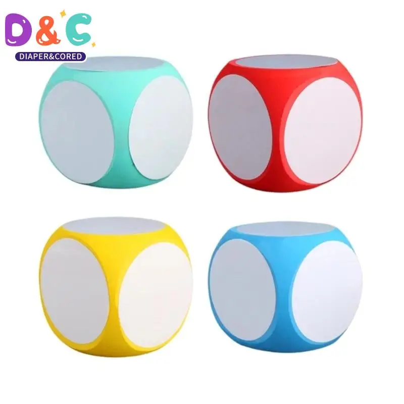 

Multipurpose Educational Dice Dry Erase Cube White Boards Dice Cube Language Dry Erase Block Write on Wipe Off Dry Erase