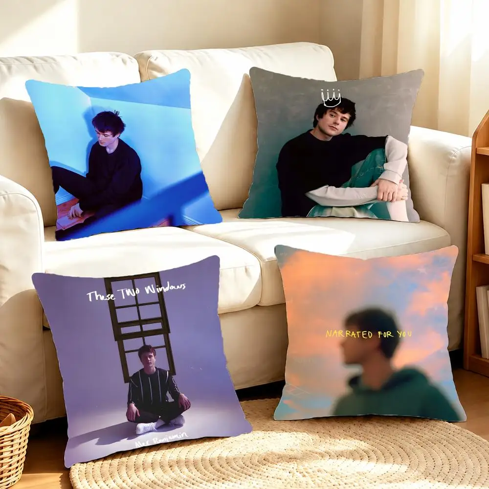 Melodic Soulful Alec Benjamin Cushion Cover Sofa Living Room Home Decor Invisible Zipper Anti-dustmite Shell