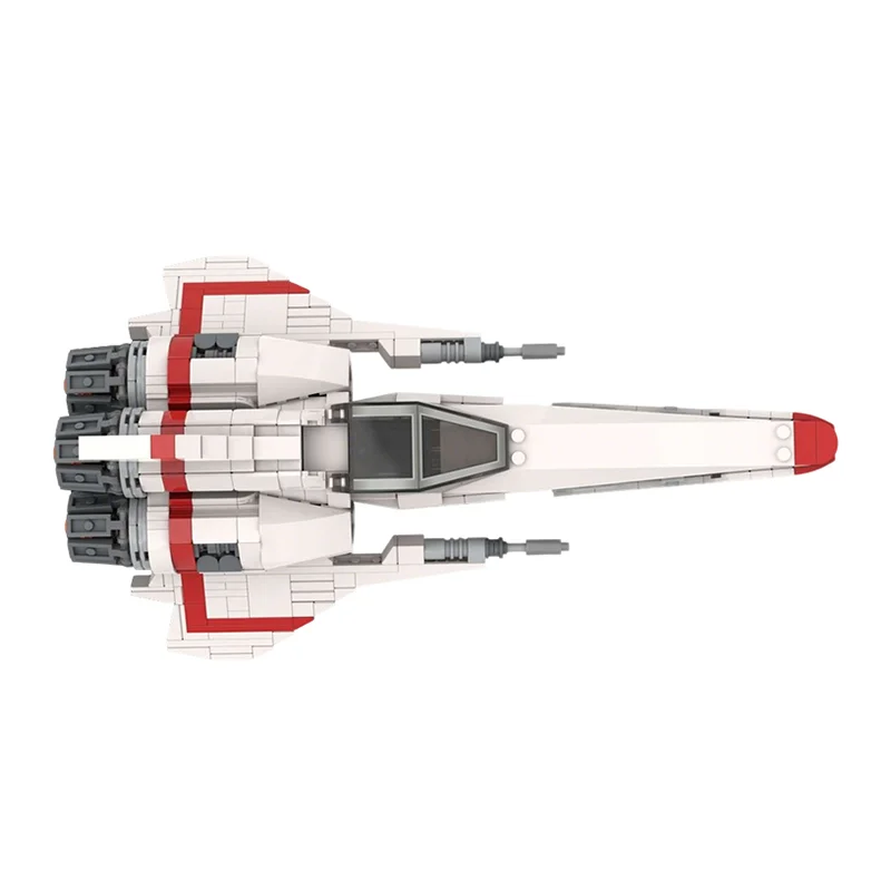 ตัวต่อ MOC 722 ชิ้น ชุดสร้างโมเดลยานรบอวกาศ กาแลคติกา ไวเปอร์ MKII ของเล่นเสริมสร้างจินตนาการ ไอเดียของขวัญคริสต์มาส ตัวต่อเสริมทักษะการเรียนรู้