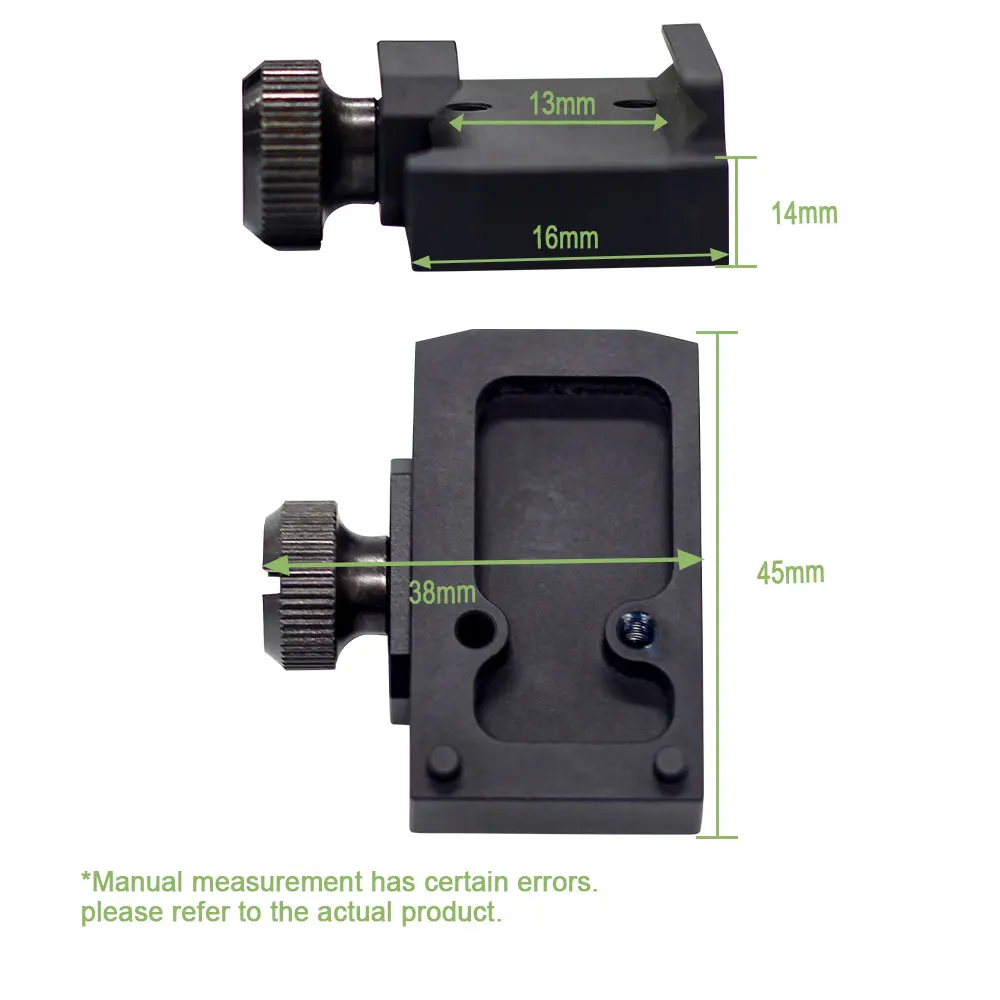 SOTAC GEAR Tactical ROMEO1 Optics Mini Red Dot Sight Mounting Plate Base Hunting Outdoor Scope Mount